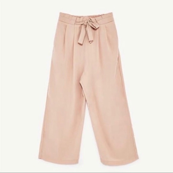 ❌SOLD❌NWT Zara Blush Nude Culottes - Picture 3 of 5
